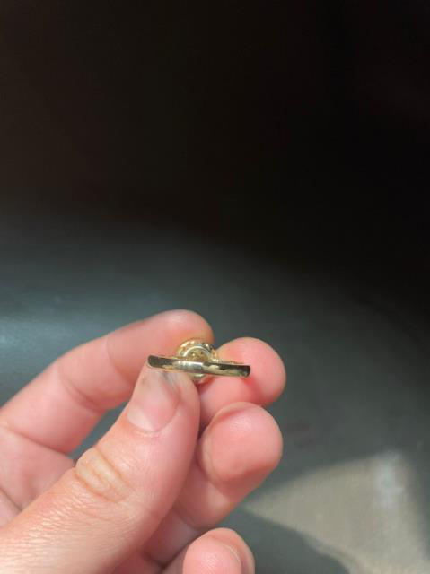 After resizing, the ring band after soldering and finish work